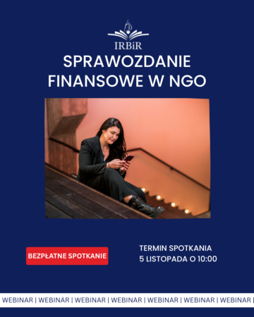 Webinar Sprawozdanie finansowe w NGO Instytut Rozwoju Biznesu i Rachunkowości